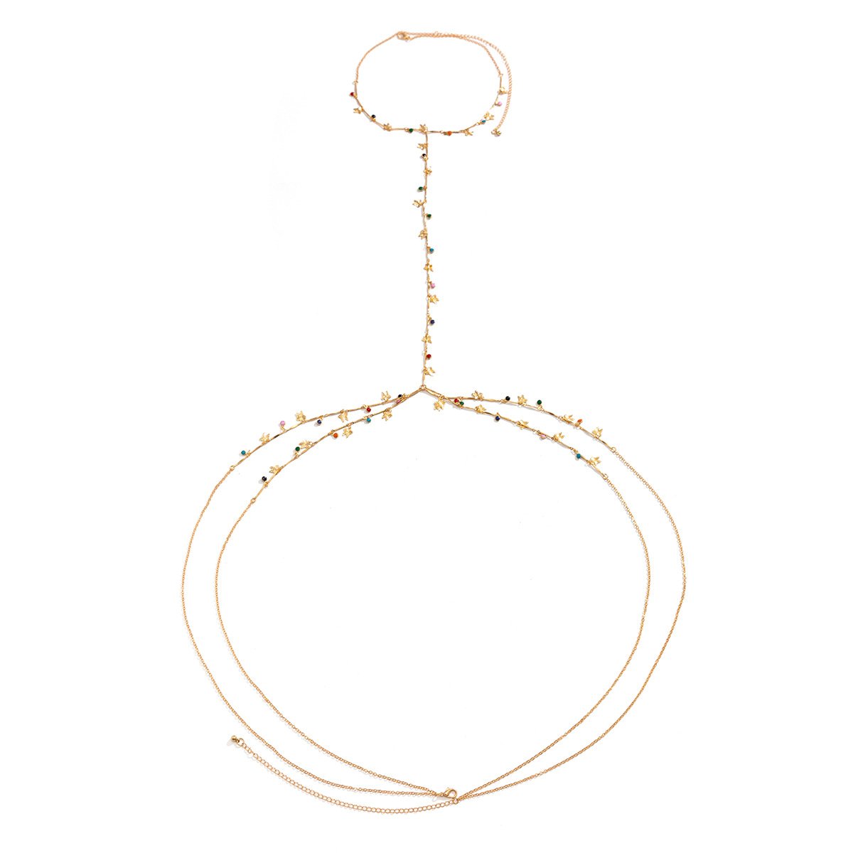 Jewelry Sexy Star Moon Butterfly Necklace Waist Chain One Chain Sexy Tassel Chain Body Chain Female