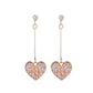 Small Fresh Love Tassel Earrings Sweet Internet Celebrity Colorful Earrings Fashion Versatile Popular Jewelry