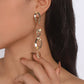 E158 Exaggerated Personality Long Earrings Glossy Chain Retro Cool Fashion Geometric Earrings Women