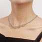 Jewelry Spiral Geometry Niche Design Sense Female Necklace Fashion Commuting Versatile Clavicle Chain Necklace