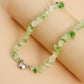 Jewelry summer emerald green natural gravel magnet love pendant necklace female does not fade