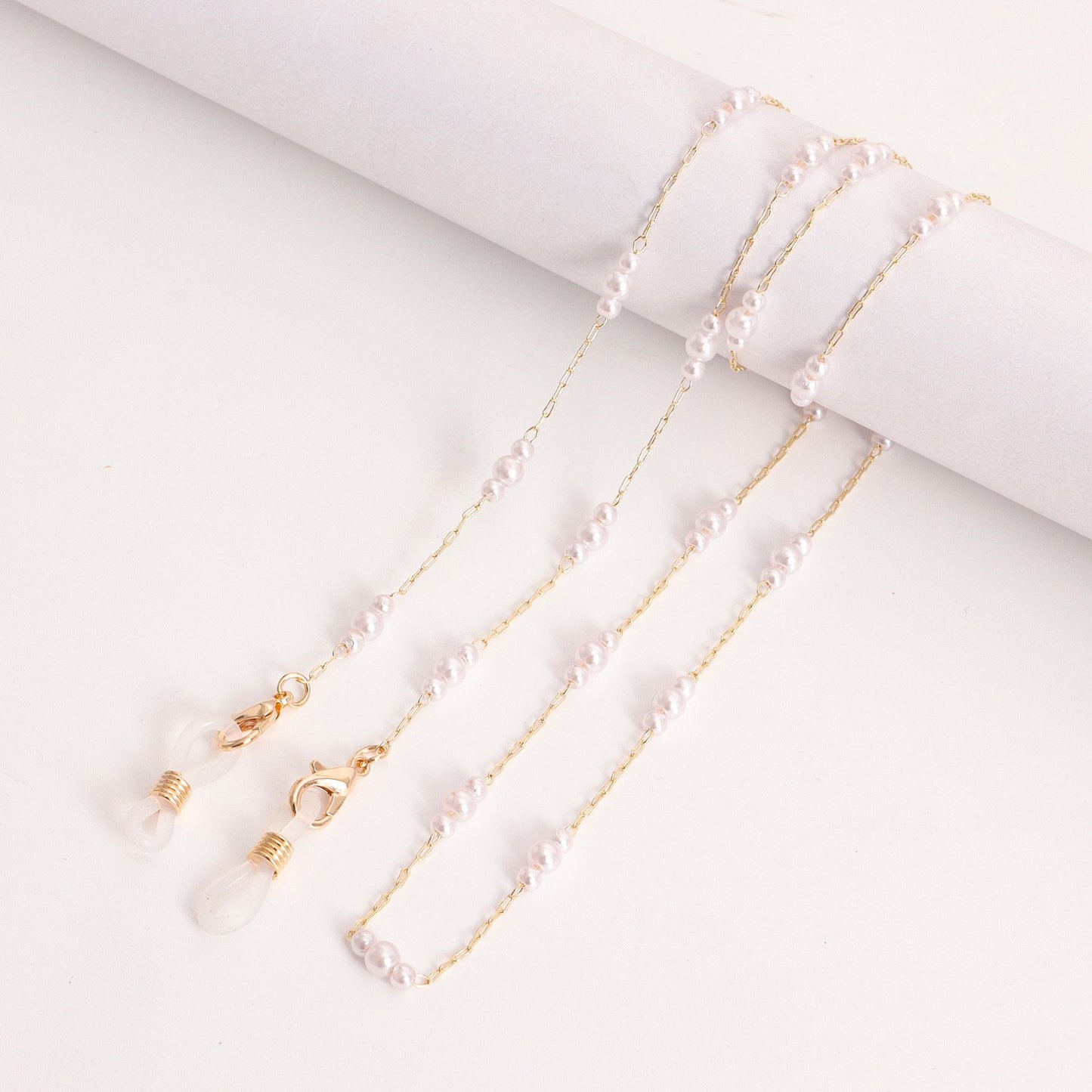 Popular mask hanging chain glasses hanging chain mask chain eye chain love pearl mask chain eye chain