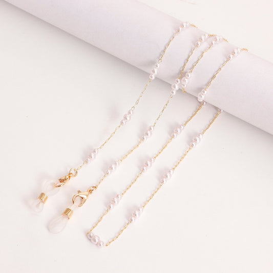 Popular mask hanging chain glasses hanging chain mask chain eye chain love pearl mask chain eye chain
