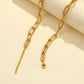Fashionable stainless steel gold-plated thick chain titanium steel color-preserving simple short double-layer chain collarbone necklace ins