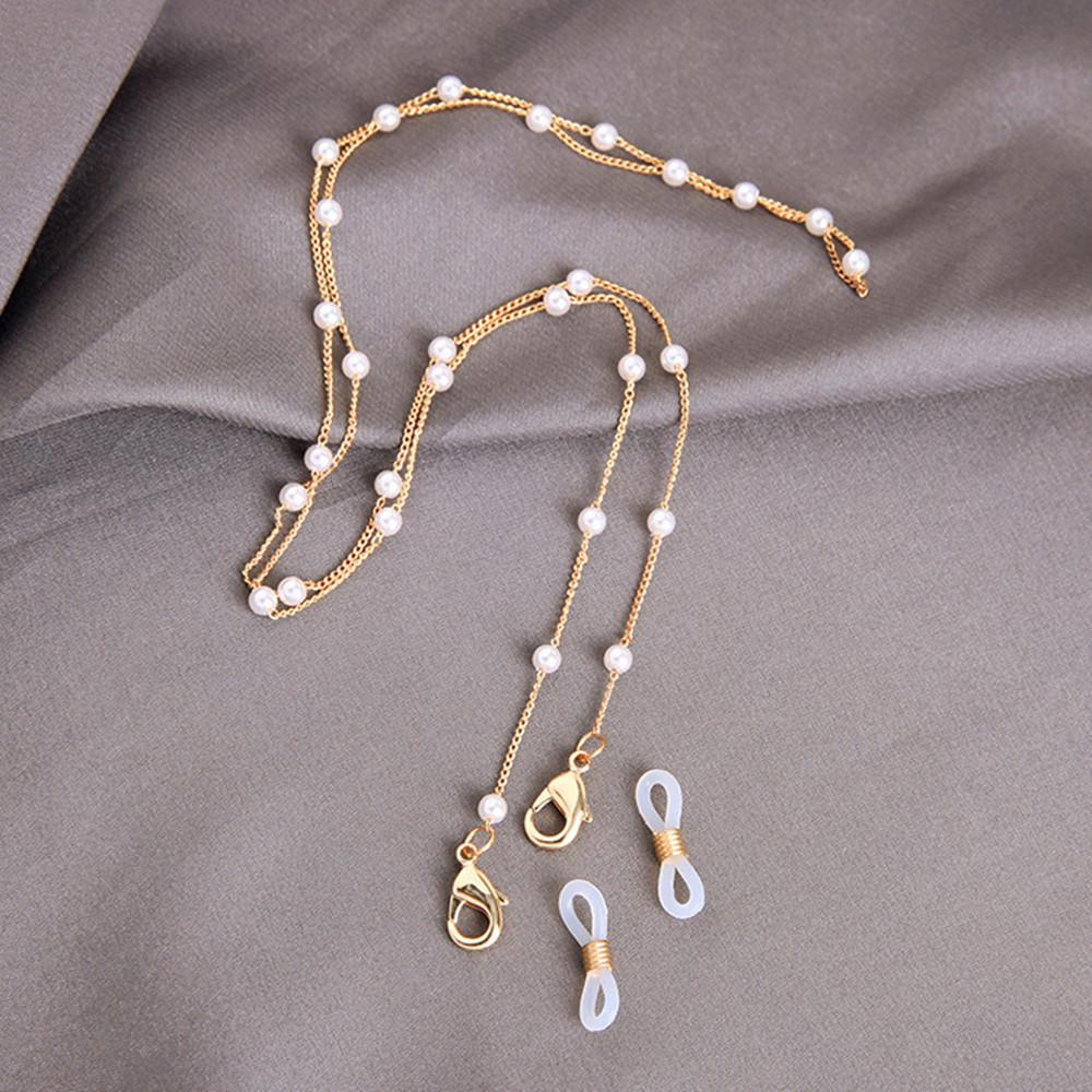 Jewelry Fashion Simple Pearl Glasses Chain Hanging Neck Anti-drop Glasses Rope Glasses Accessories