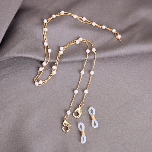 Jewelry Fashion Simple Pearl Glasses Chain Hanging Neck Anti-drop Glasses Rope Glasses Accessories