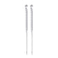 Popular Earrings Simple Lines Tassel Earline Temperament Long Snake Bone Tassel Earrings