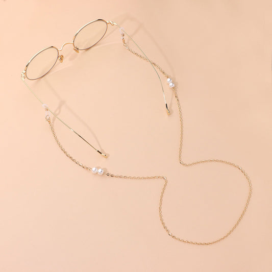 Jewelry Fashion Pearl Chain Glasses Chain Temperament Simple Popular Metal Glasses Accessories