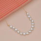 Fashion Elegant Peach Heart Imitation Pearl Necklace Short Necklace Accessories
