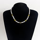 Jewelry Simple Acrylic Devil's Eye Stitching Clavicle Chain Retro Imitation Pearl Beaded Necklace