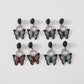 E124 Personality Trendy Earrings Sweet Cool Harajuku Dark Earrings Drip Oil Butterfly Niche Earrings
