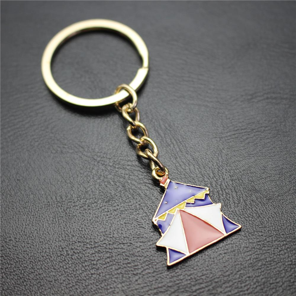 Dream Castle Pendant Keychain Drop Oil HD Effect Exquisite Pendant Gift Mixed Batch