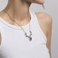 Jewelry Sweet Cool Creative Antler Skull Pendant Necklace Simple Personality Three-dimensional Necklace Female