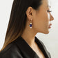 Jewelry simple retro eyes imitation pearl ethnic earrings female all-match short beaded earrings