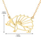 Popular Jewelry Hollow Hedgehog Pendant Female Necklace Small Animal Clavicle Chain Necklace Alloy Plating