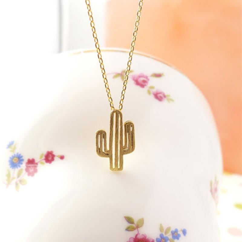 Small fresh necklace creative personality cactus necklace collarbone necklace jewelry