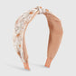 F4386 Mori girl fashion wide-brimmed knotted headband spring and summer small fresh printing color net red headband hair buckle