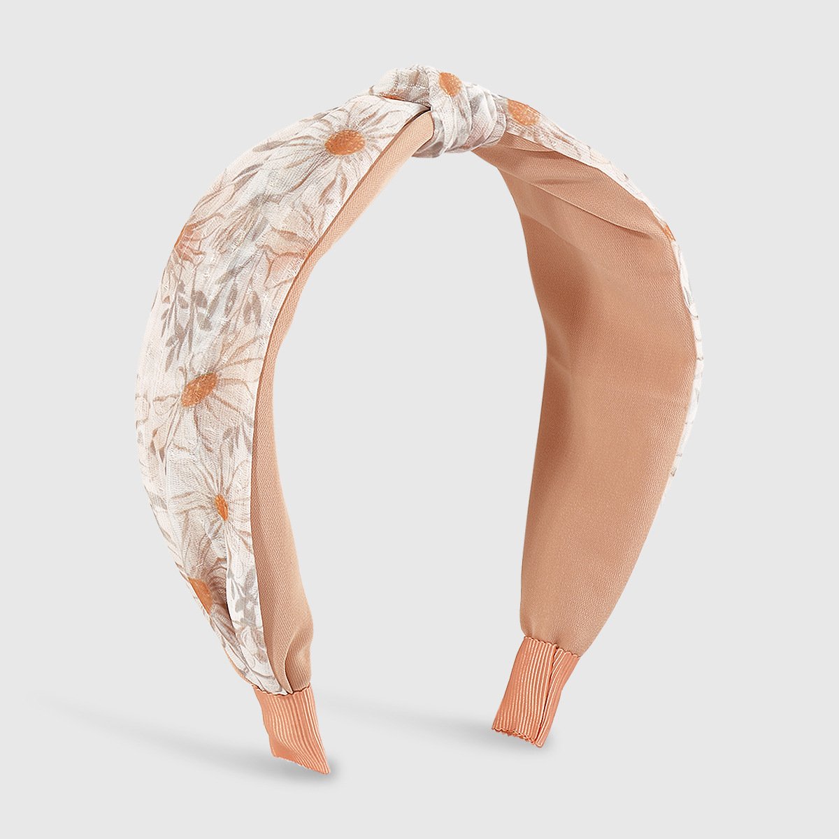 F4386 Mori girl fashion wide-brimmed knotted headband spring and summer small fresh printing color net red headband hair buckle