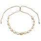 Accessories Shell Necklace Set Gold Alloy Shell Knotted Necklace