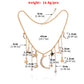Jewelry Ladies Full Diamond Crescent Pentagram Pendant Necklace Rhinestone Tassel Short Sweater Necklace
