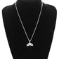 Exquisite fish tail pendant summer with 3 same necklace trend necklace