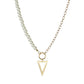 Small Fresh Triangle Pendant Necklace Fashion Imitation Pearl Necklace Ladies Accessories