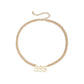 Simple and indifferent metal chain letter pendant hip-hop punk necklace female all-match niche clavicle chain