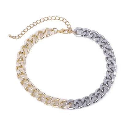 Creative Visual Jewelry Personality Street Shooting Mix and Match Color Necklace Women's Simple Chain Necklace
