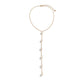 Jewelry Temperament Thin Chain Metal Necklace Female Simple Long Sexy Imitation Pearl Tassel Necklace