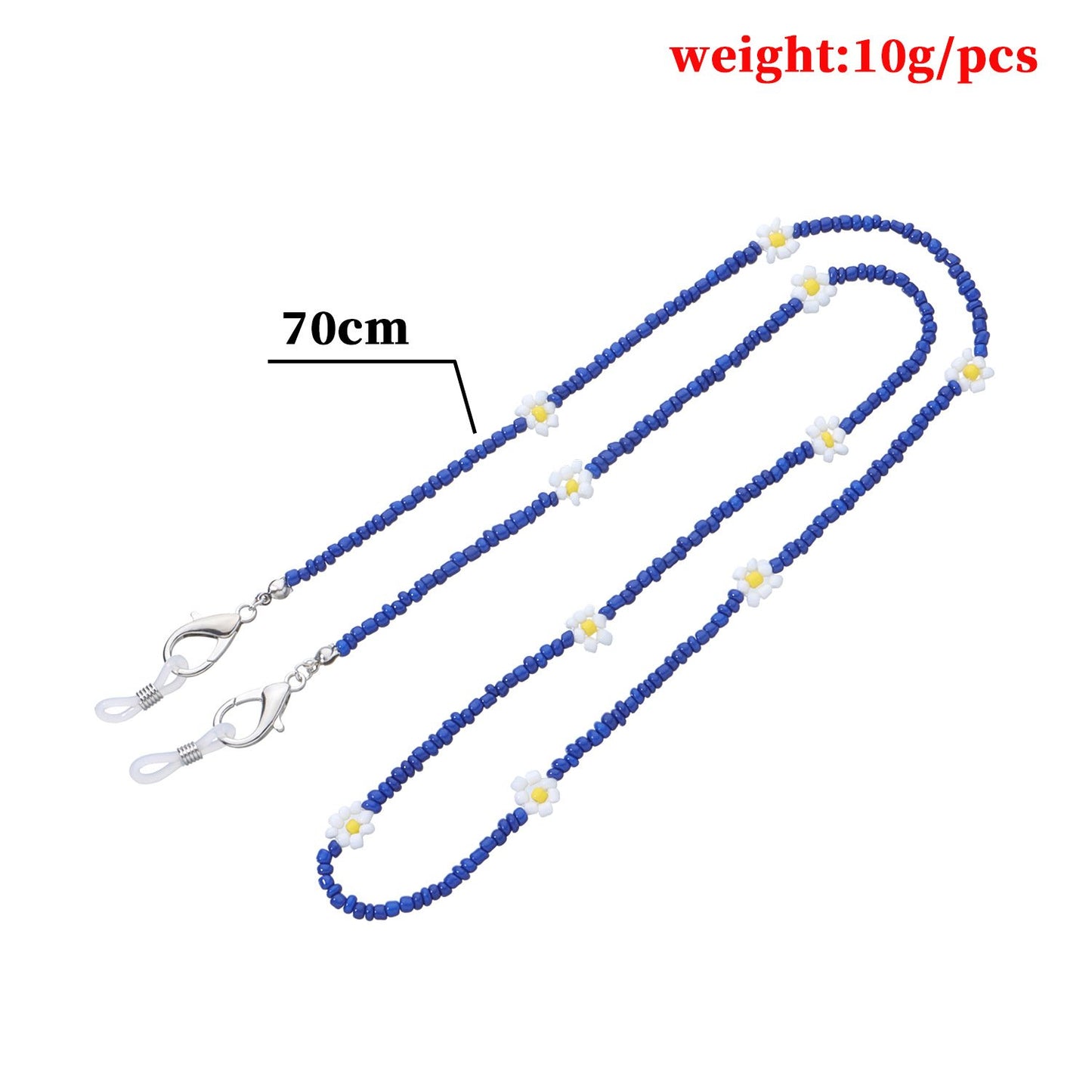 Jewelry Explosive Flower Bead Glasses Chain Fashion Versatile Daisy Mask Holder