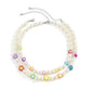 Jewelry Temperament Simple Imitation Pearl Clavicle Necklace Retro Color Peach Heart Star Clavicle Necklace
