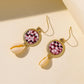 Jewelry Bohemian Colored Fish Scale Round Earrings Fashion Beach Fish Shell Ladies Earrings