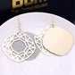 Original single jewelry exaggerated double-layer swing bird's nest frosted earrings earrings