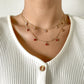 Jewelry Fashion Sweet Cool Diamond Pendant Necklace Retro Simple Metal Chain Clavicle Necklace