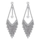 1487 Exaggerated Rhinestone Tassel Earrings Retro Long Water Drop Shape Light Luxury Earrings Immortal Internet Celebrity Earrings