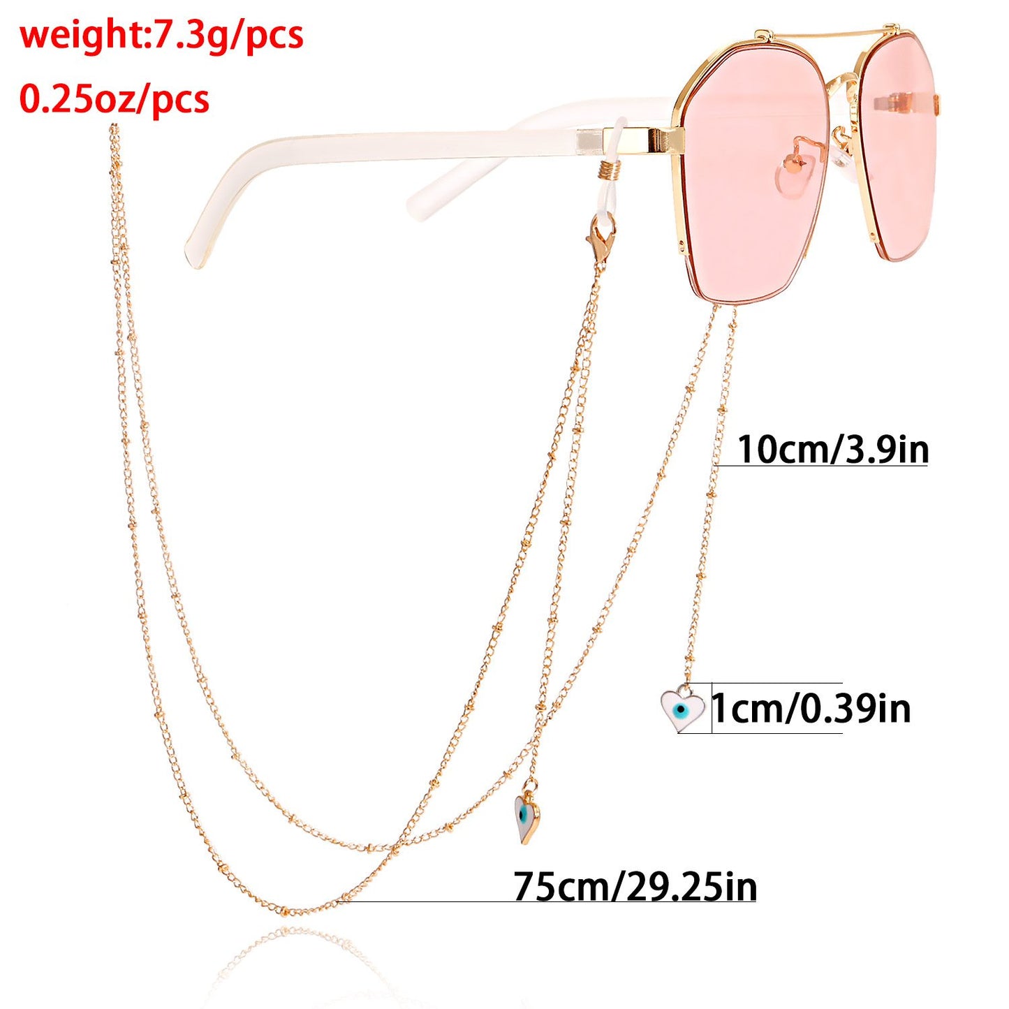 Glasses Chain Fashion Butterfly Beads Glasses Chain Devil Eyes Tassel Sunglasses Chain