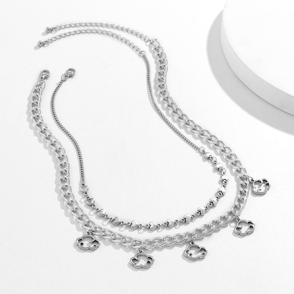 Jewelry Niche Simple Cloud Pendant Clavicle Necklace Hip Hop Personality Love Chain Necklace