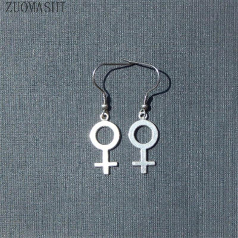 316L Titanium Steel Colorfast Feminine Symbol Earrings Feminist Trinkets