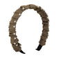 F4549 Xiaoxiang fabric pearl headband women's French elegant net red fold high skull top non-slip headband