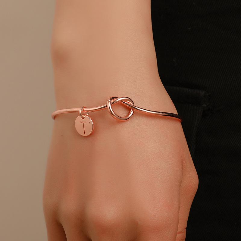 Letter Knotted Bracelet Trend Personality Versatile 26 English Numbers Bracelet Bracelet