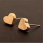 Tanabata Valentine's Day gift popular jewelry simple thick peach heart earrings classic all-match love