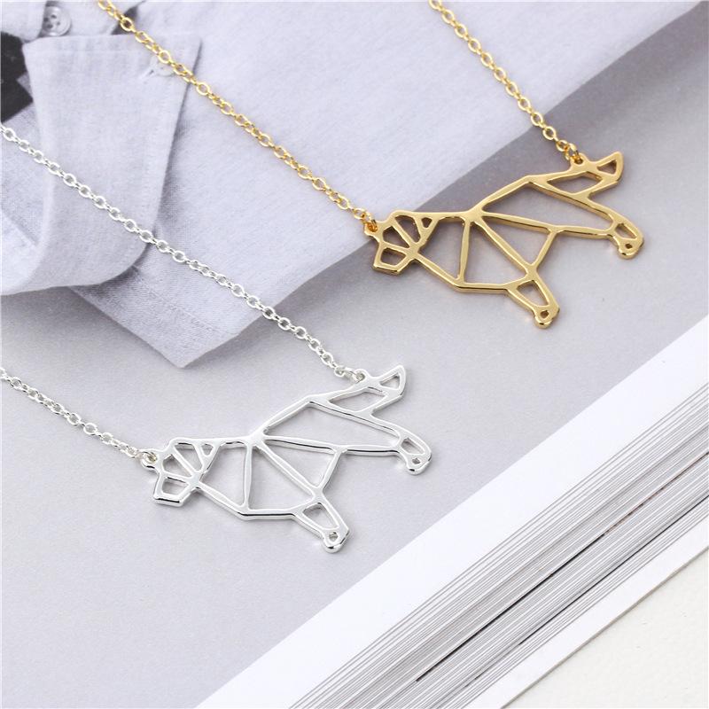 Pop Animal Trinkets Personality Alloy Cute Dog Hound Necklace