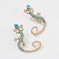 E8476 fashion ocean earrings female dripping oil hippocampus creative earrings trendy street photography animal earrings