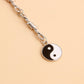 Jewelry trendy brand long hip-hop prickly thorn chain yin-yang gossip necklace female ins niche design