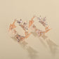 Jewelry Personality Trend Circle Butterfly Earrings Ins Fashion Pop Earrings