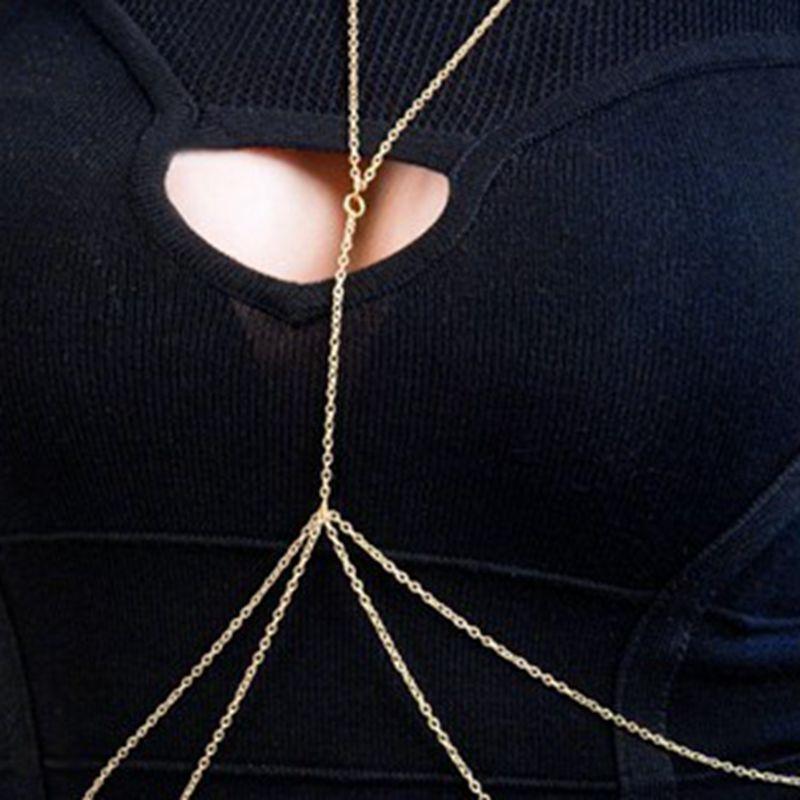 Fashion Sexy Bikini Double Layer Body Chain Necklace Beach Party Decorations