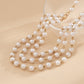 Jewelry Sexy Simple Bead Chain Body Chain Temperament Versatile Double Layer Imitation Pearl Waist Chain Female