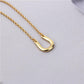 Popular Jewelry U-shaped Lucky Horseshoe Necklace Personality Exaggerated Trend Ladies Small Jewelry