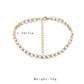 Trendy sweet simple circle zircon pearl necklace bracelet simple clavicle chain bracelet jewelry