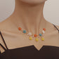 Jewelry Advanced Design Rice Bead Flower Necklace Female Clavicle Chain Simple Light Luxury Fashion Necklace